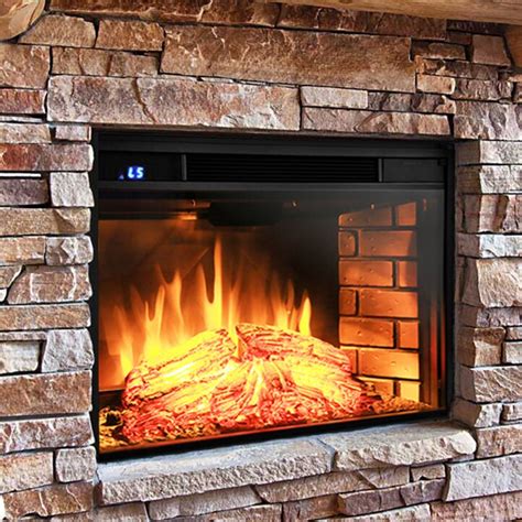 Their design makes them appear like fake logs, which you can plug into standard power outlets. AKDY Wall Mount Electric Fireplace Insert & Reviews | Wayfair