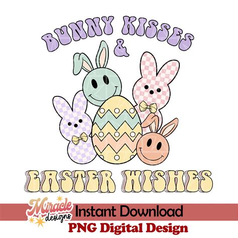 Bunny Kisses Easter Wishes Sublimation Inspire Uplift