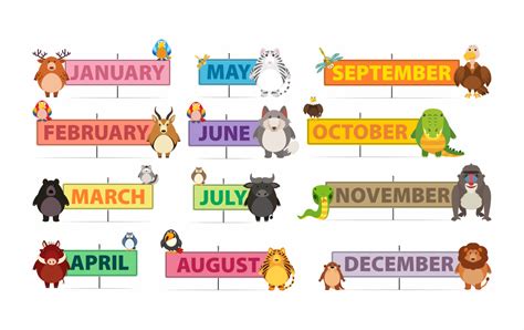 7 Best Images Of Free Printable Month Names Months Of The Year Labels