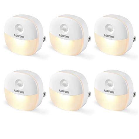 Auvon Plug In Led Night Light Mini Warm White Led Plug In Nightlight