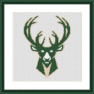 You can learn more about the milwaukee bucks brand on the. Milwaukee Bucks logo cross stitching embroidery - Tango Stitch in 2020 | Cross stitch patterns ...