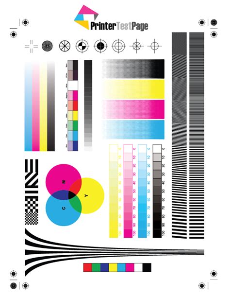 Printer Test Page Color Test Printer Screen Printing