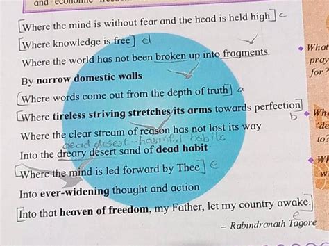 Freedom Poem By Rabindranath Tagore Questions And Answers Sitedoct Org
