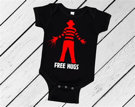 Free Hugs Freddy Krueger Friday The 13th Toddler Infant Etsy
