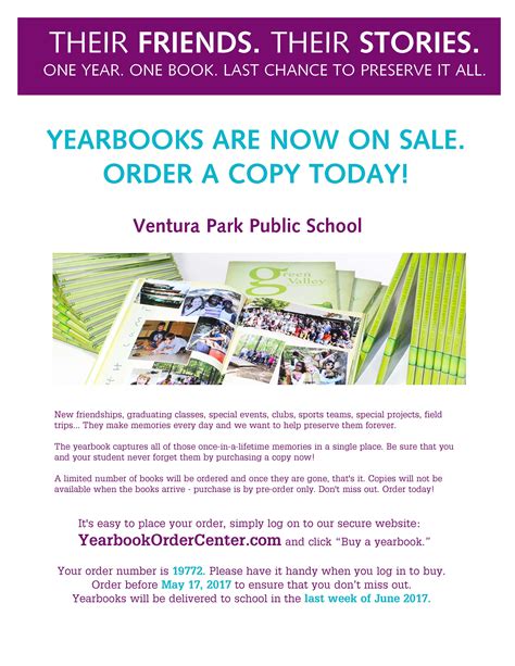 Vpps Yearbooks Are Now On Sale Ventura Park Ps Blog
