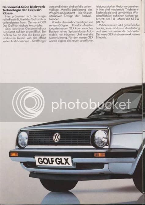 1986 Golf Glx Brochure Vw Vortex Volkswagen Forum