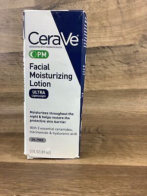 Cerave Facial Moisturizing Lotion Pm Ultra Lightweight Oz Ebay