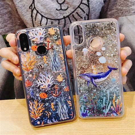 Case For Huawei P20 Lite Case For Honor 8x 7x Case Silicone Glitter