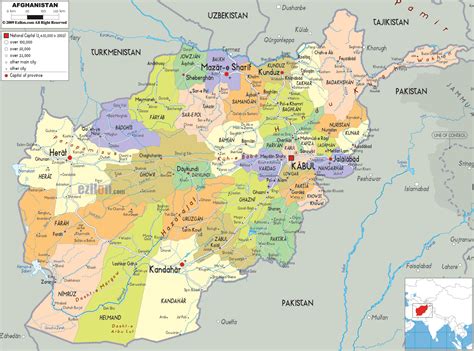 Afghanistan Map With Cities Images And Photos Finder