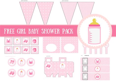 Free Girl Baby Shower Printabletemplate Baby Shower Ideas Themes