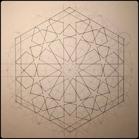 Clarissa Grandi On Twitter ☝️instructions From Draw Islamic Geometric