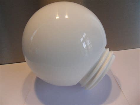Vintage White Glass Globe Ball Light Lamp Shade 3 Screw Fitting Pokesdown Bh5 2ab In