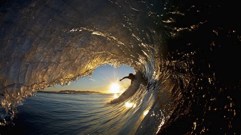 Ocean Wave Sunset Surfers Waves Surfing Hd Wallpaper Wallpaper Flare