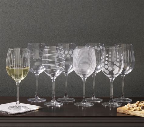 Mikasa Set Of 4 White Wine Glasses Cheers Collection