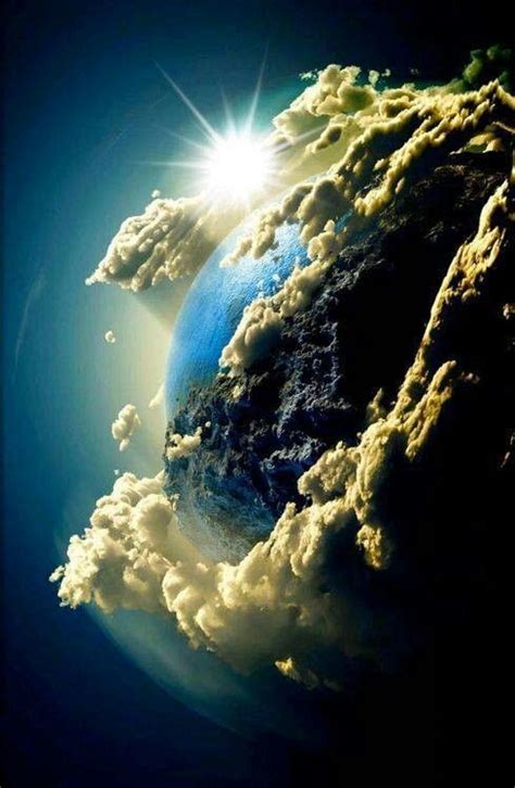 The Earth is seen from Outer Space. | Earth art, Wallpaper earth