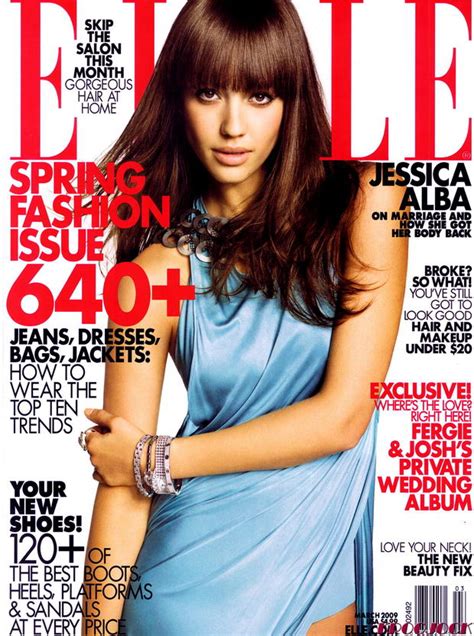 Jessica Alba Does Elle Us The Fashion Issue March 2009 Stylefrizz