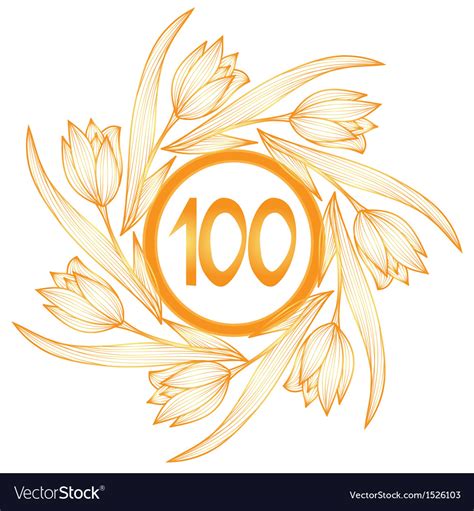 100th Anniversary Banner Royalty Free Vector Image