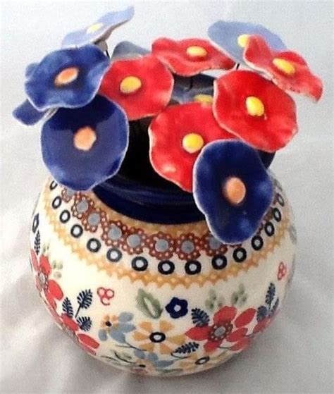 Pin By Liesbeth Van Wezel Dronkers On Ceramic Flowers Polish Pottery