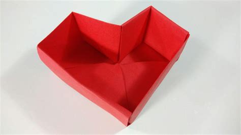 How To Make An Origami Heart Box Super Easy Youtube
