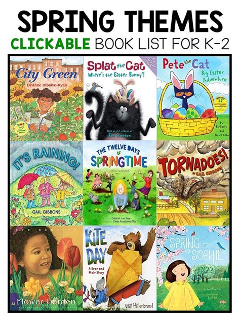 Best Spring Themed Picture Books For Kindergarten First And Second