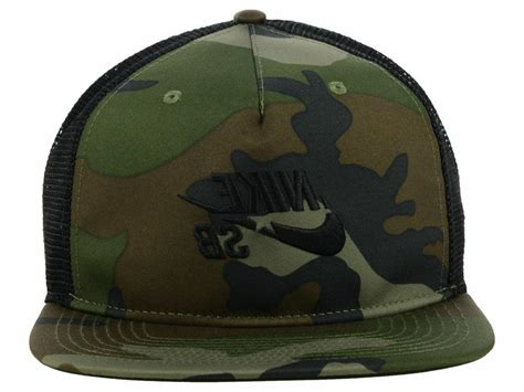 Nike Baseball Trucker Cap Army Camo Sb H