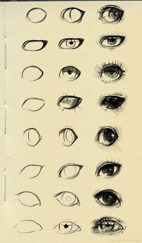 Anime Art Simple In 2020 Eye Drawing Tutorials Eye Drawing Eyes Artwork