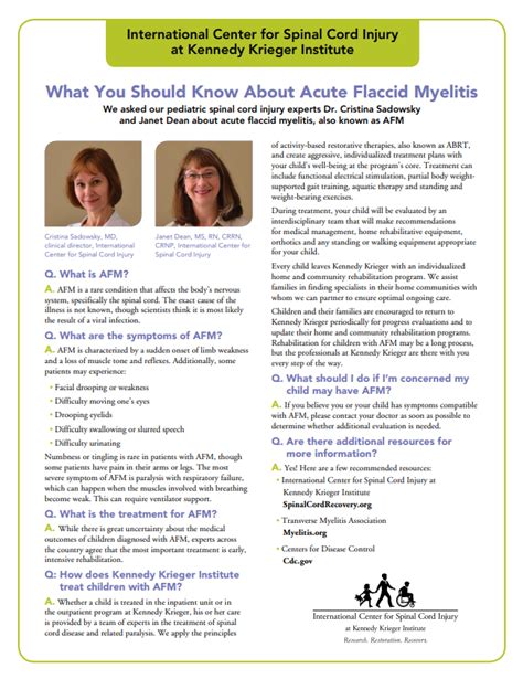 What You Should Know About Acute Flaccid Myelitis
