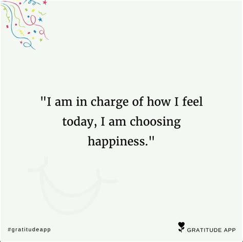 I Am In Charge Of How I Feel Today I Am Choosing Happiness