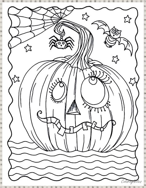 20 Halloween Coloring Pages For Kids Free Printable And Funny