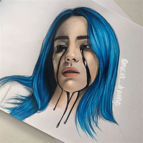 December 18, 2001), known professionally as billie eilish, is an american singer and songwriter born and raised in los angeles, california. #billieeilish #drawing | Drawing in 2019 | Billie eilish ...