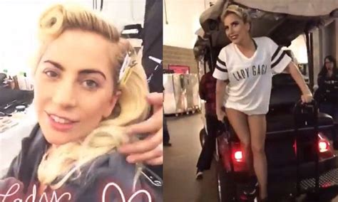 Lady Gaga Shares Clips Prepping For Super Bowl Li Halftime Daily Mail Online