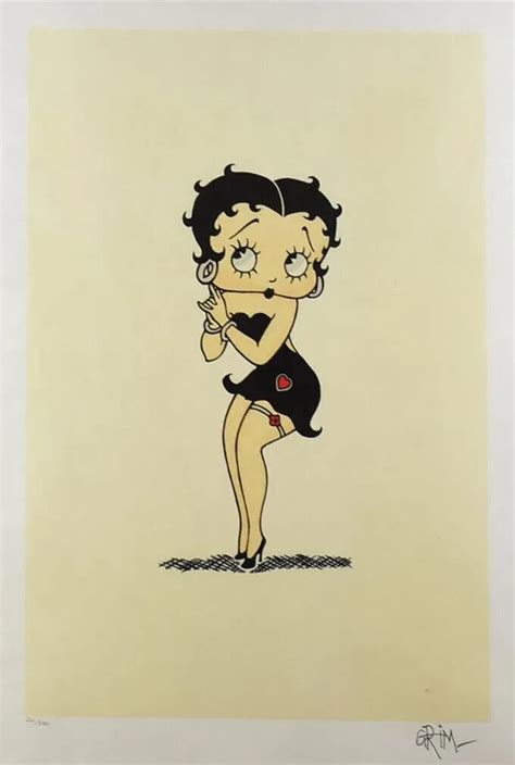 Betty Boop Limited Edition Serigraph 231300 Signed By Grim Natwick