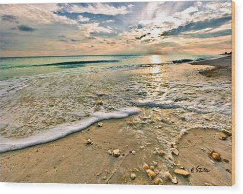 Beautiful Beach Blue Sea Sunset Photograph By Eszra Tanner