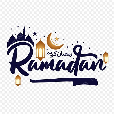 Huruf Teks Ramadhan Tipografi Arab Untuk Marhaban Ya Ramadhan Kareem