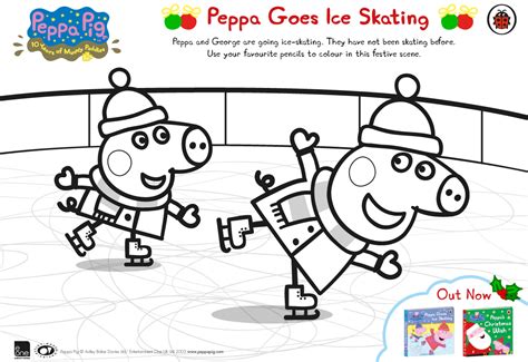 Dessin de peppa pig en ligne. Peppa Pig Goes Ice Skating Free Colouring Download ...