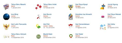 Jadwal Kalender Liburan Tahun 2018 Trip Jalan Jalan