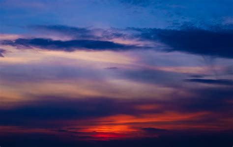 Wallpaper Id 238432 A Red And Blue Cloudy Sunset Cloudy Sunset 4k
