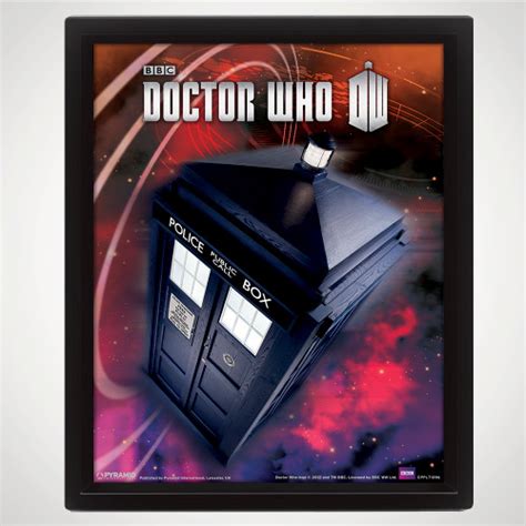Doctor Who Flying Tardis 3d Poster