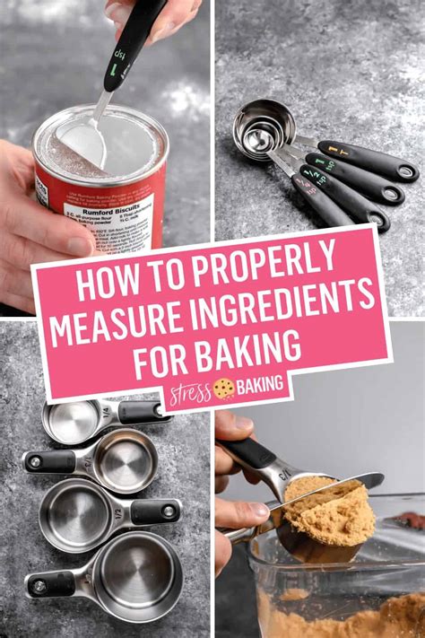 How To Measure Ingredients For Baking Stress Baking