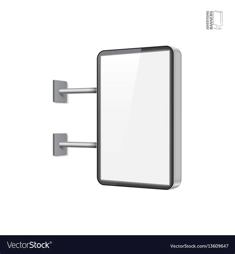 Realistic light box template Royalty Free Vector Image