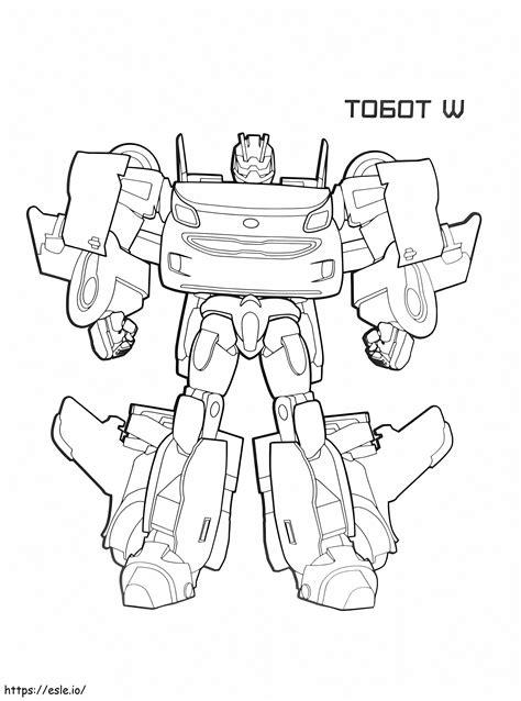 tobot w coloring page