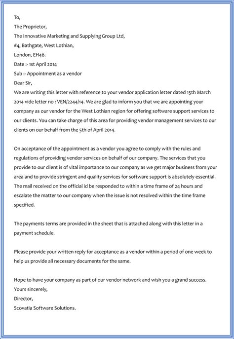 samples  appointment letter format    word
