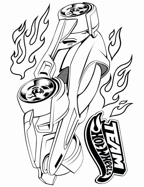 Team Hot Wheels Coloring Pages Mewarnai Islami