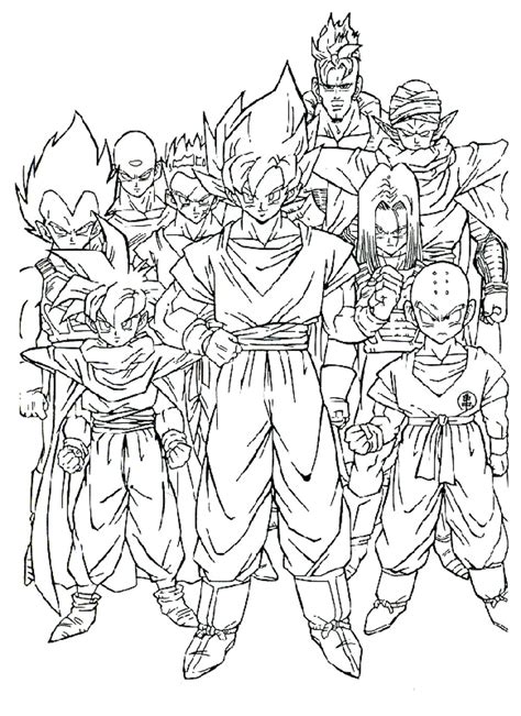 Free printable dragon ball z coloring pages for kids. dragon-ball-z-coloring-pages-printable | | BestAppsForKids.com