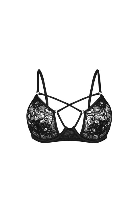 Lace Wired Bra With Straps By Womensecret Bustiers Bodysuit Black