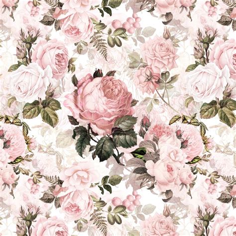 Vintage And Shabby Chic Sepia Pink Roses Comforters Vintage Wallpaper