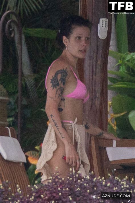 Halsey Sexy Seen Showing Off Her Hot Tits In A Bikini During Her Vacation In Mexico Aznude