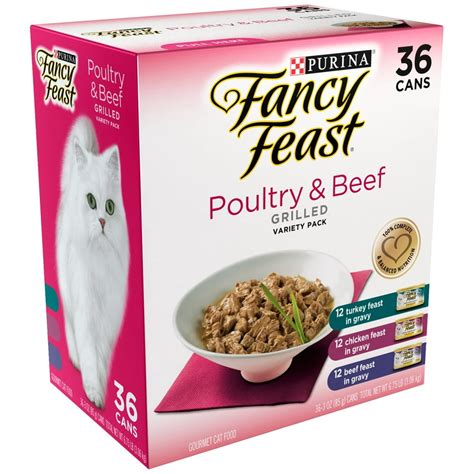 Purina Fancy Feast Grilled Poultry And Beef Variety Pack Wet Cat Food 3