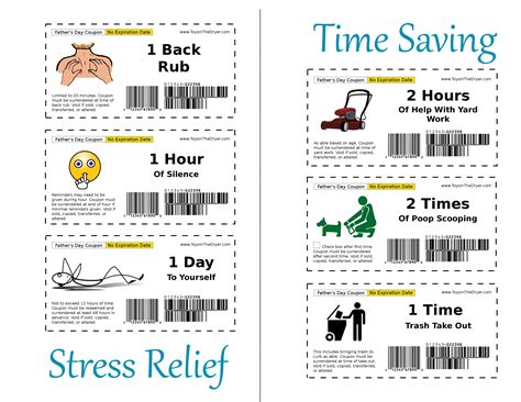 Free Father's Day Printable Coupons