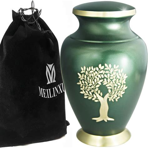 Cremation Urns For Ashes Adult Large Funeral Urn For Human Ashes Women Or Men Brass Hand